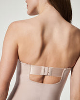 SPANXshape™ Suit Your Fancy Strapless Cupped Brief Bodysuit Champagne Beige