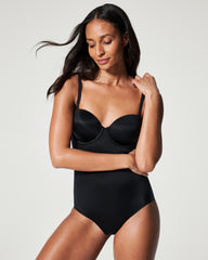 SPANXshape™ Suit Your Fancy Strapless Cupped Brief Bodysuit Very Black