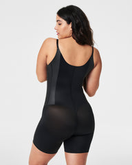 SPANXsupersculpt™ TotalContour Open-Bust Mid-Thigh Bodysuit Very Black