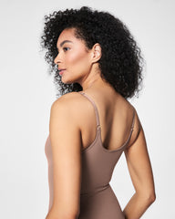 SPANXsculpt™ Seamless Power Thong Bodysuit Cafe Au Lait