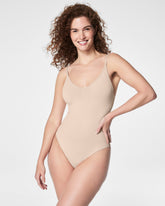 SPANXsculpt™ Seamless Power Thong Bodysuit Soft Nude