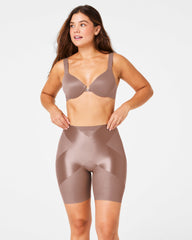 SPANXshape™ Satin-X™ Mid-Thigh Short Cafe Au Lait