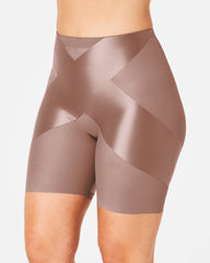 SPANXshape™ Satin-X™ Mid-Thigh Short Cafe Au Lait