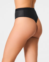 SPANXshape™ Invisible Supima® Cotton Thong Very Black