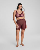 SPANXsupersmooth™ SheerSense Mid-Thigh Short Plum Berry