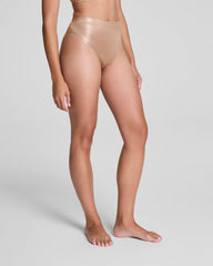 SPANXshape™ LuxeShine Thong Cafe Au Lait Shimmer
