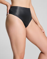SPANXshape™ LuxeShine Thong Very Black Shimmer