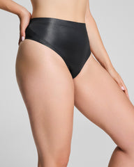 SPANXshape™ LuxeShine Thong Very Black Shimmer
