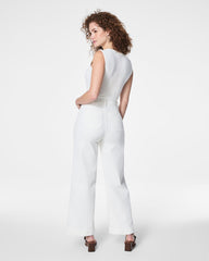 SPANXshape™ Original EveryWear Cropped Wide Leg Jeans with Patch Pockets White