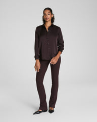 SPANXsupersmooth™ PerfectFit Ponte Micro Flare Pant Truffle Brown