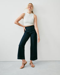 SPANXshape™ Original EveryWear Zero Waistband Cropped Wide Leg Jeans