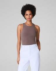 SPANXsmooth™ Jersey High Neck Tank Smoke
