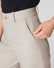 SPANXsupersmooth™ Stretch Twill Wide Leg Pant Bone
