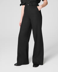 SPANXsupersmooth™ Stretch Twill Wide Leg Pant Classic Black
