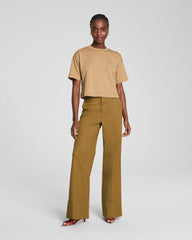 SPANXsupersmooth™ Stretch Twill Wide Leg Pant Flax