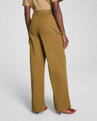SPANXsupersmooth™ Stretch Twill Wide Leg Pant Flax