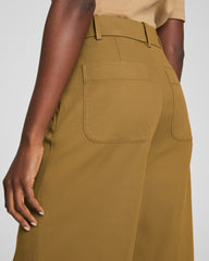 SPANXsupersmooth™ Stretch Twill Wide Leg Pant Flax