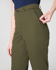 SPANXsupersmooth™ Stretch Twill Slim Straight Pant Dark Pine