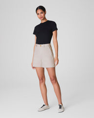 SPANXsupersmooth™ Stretch Twill Short, 5" Bone