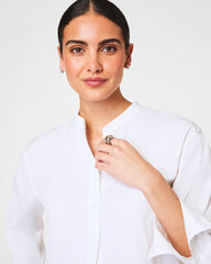 SPANX® Poplin Button-Up Tunic Classic White