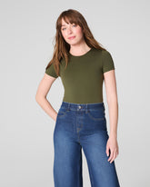 SPANXsmooth™ Jersey Crewneck Tee Dark Pine