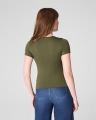 SPANXsmooth™ Jersey Crewneck Tee Dark Pine