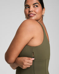SPANXshape™ Ponte Midi Tank Dress Dark Pine