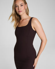 SPANXshape™ Ponte Midi Tank Dress Truffle Brown