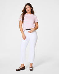 SPANX® Cotton Crewneck Tee Fleur Stripe