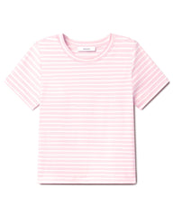 SPANX® Cotton Crewneck Tee Fleur Stripe