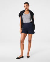 SPANXshape™ Original EveryWear Zero Waistband Jean Shorts, 5" Raw Indigo