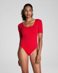 SPANXsmooth™ Jersey Square Neck Thong Bodysuit