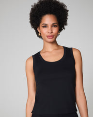SPANX® Cotton Crewneck Tank Classic Black