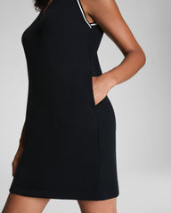 SPANX AirEssentials® Pique Polo Tank Dress Very Black