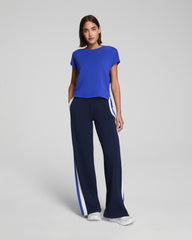 SPANX AirEssentials® Colorblock Wide Leg Track Pant Timeless Navy/Powder/Cerulean