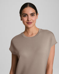 SPANX® AirEssentials Colorblock Mini T-Shirt Dress Ashwood/Powder/Timeless Navy