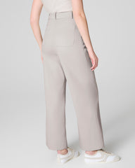 SPANXsupersmooth™ Stretch Twill Cropped Wide Leg Pant Bone
