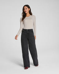SPANXsmooth™ Jersey Crewneck Long Sleeve Top Bone
