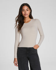 SPANXsmooth™ Jersey Crewneck Long Sleeve Top