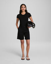 SPANXsmooth™ Jersey Crewneck Thong Bodysuit Classic Black
