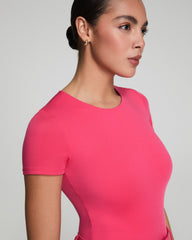 SPANXsmooth™ Jersey Crewneck Thong Bodysuit Tulip
