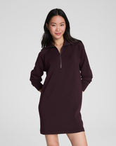 SPANX AirEssentials® Half Zip Dress Truffle Brown