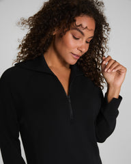 SPANX AirEssentials® Half Zip Dress Very Black