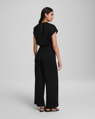 SPANX AirEssentials® Cap Sleeve Cinched Jumpsuit Very Black