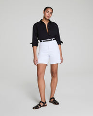 SPANXsupersmooth™ Stretch Twill Short, 7" Classic White