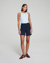 SPANXsupersmooth™ Stretch Twill Short, 7" Timeless Navy