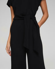 SPANX® AirEssentials Tie Waist Jumpsuit Very Black