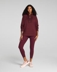 SPANX AirEssentials® Brushed Half Zip Tunic Cassis Heather