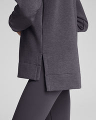SPANX AirEssentials® Brushed Half Zip Tunic Heather Storm