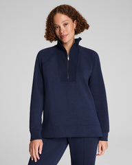 SPANX AirEssentials® Brushed Half Zip Tunic Timeless Navy Heather